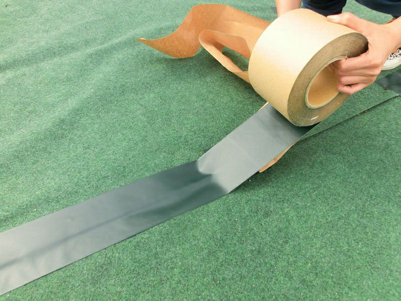 防草シート 粘着テープ(緑)(10cm幅×25m巻)