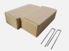[梱包の様子]電気柵専用防草シート0.6m×50m(1個)の設置には、1箱100本入りが2箱必要になります。