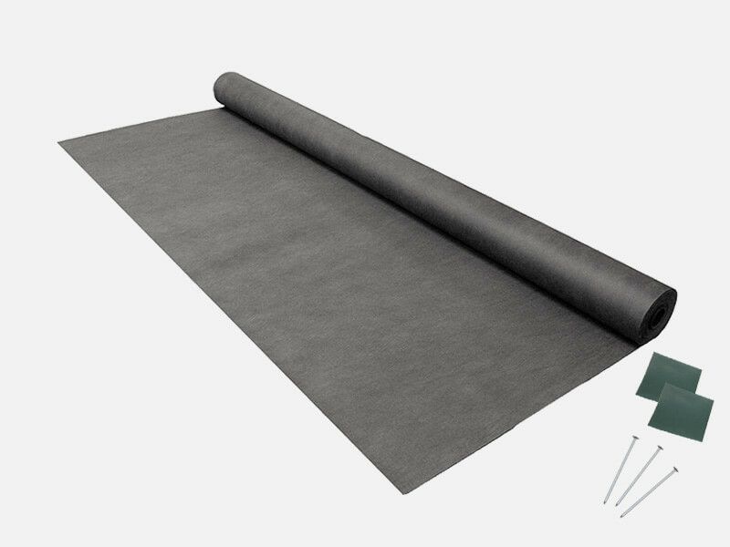 砂利や人工芝の下地に最適！雑草の芽も根も防ぐ!駐車場など車が乗り入れる場合にオススメ(大頭釘50本、ピンシール50枚付)